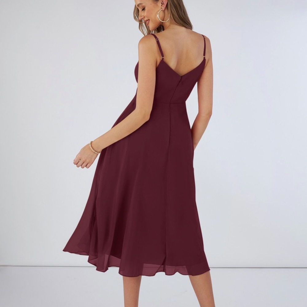 Azazie Midi Bridesmaid Dress